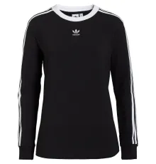 Футболка женская с длинным рукавом 3 Stripes LS, черная
