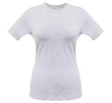 Футболка женская T-bolka Stretch Lady, серый меланж