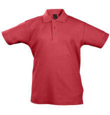 Рубашка поло детская Summer II Kids 170, красная