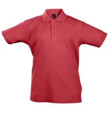 Рубашка поло детская Summer II Kids 170, красная