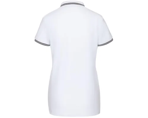 Рубашка поло женская Virma Stripes Lady, белая Рубашка поло женская Virma Stripes Lady, белая