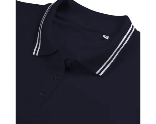 Рубашка поло женская Virma Stripes Lady, темно-синяя Рубашка поло женская Virma Stripes Lady, темно-синяя