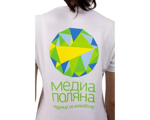 Рубашка поло женская People 210, белая Рубашка поло женская People 210, белая