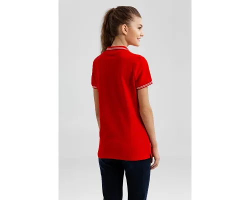 Рубашка поло женская Virma Stripes Lady, белая Рубашка поло женская Virma Stripes Lady, белая
