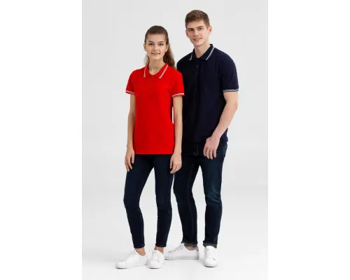 Рубашка поло женская Virma Stripes Lady, темно-синяя Рубашка поло женская Virma Stripes Lady, темно-синяя