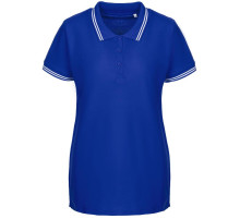 Рубашка поло женская Virma Stripes Lady, ярко-синяя