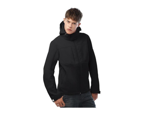 Куртка мужская Hooded Softshell черная