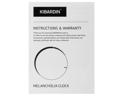 Часы настенные Melancholia Clock, черные Часы настенные Melancholia Clock, черные