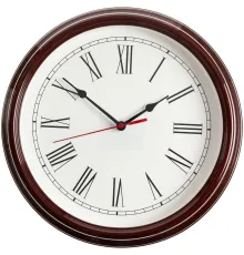 Часы настенные Flat Circle, коричневые
