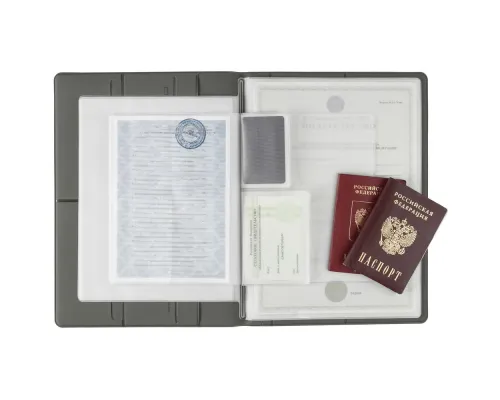 Папка для хранения документов Devon Maxi, серая Папка для хранения документов Devon Maxi, серая