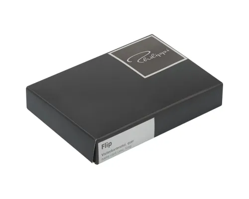 Футляр для визитных карт Flip, черный Футляр для визитных карт Flip, черный