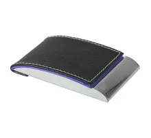 Визитница Prestige, черная с синим