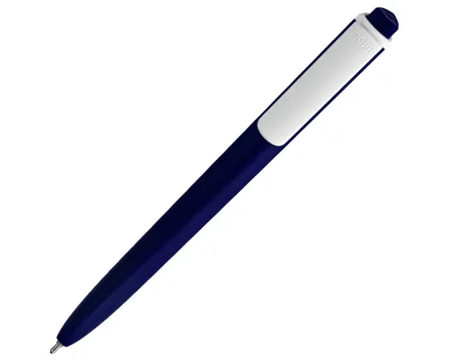 Ручка шариковая Pigra P02 Mat, темно-синяя с белым Ручка шариковая Pigra P02 Mat, темно-синяя с белым
