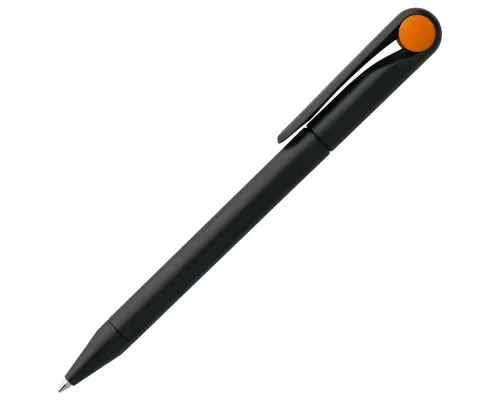 Ручка шариковая Prodir DS1 TMM Dot, черная с оранжевым Ручка шариковая Prodir DS1 TMM Dot, черная с оранжевым