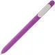 Ручка шариковая Slider Soft Touch, фиолетовая с белым