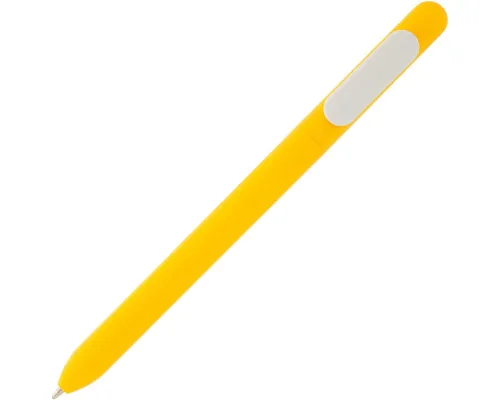 Ручка шариковая Slider Soft Touch, желтая с белым Ручка шариковая Slider Soft Touch, желтая с белым