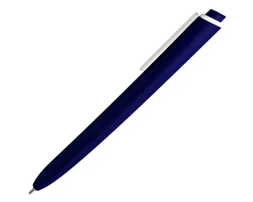 Ручка шариковая Pigra P02 Mat, темно-синяя с белым Ручка шариковая Pigra P02 Mat, темно-синяя с белым
