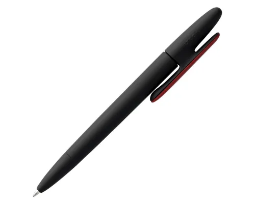 Ручка шариковая Prodir DS5 TRR-P Soft Touch, черная с красным Ручка шариковая Prodir DS5 TRR-P Soft Touch, черная с красным