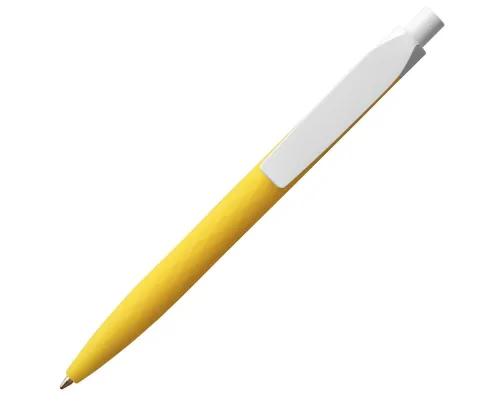 Ручка шариковая Prodir QS01 PMP-P, желтая с белым Ручка шариковая Prodir QS01 PMP-P, желтая с белым