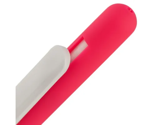 Ручка шариковая Slider Soft Touch, розовая с белым