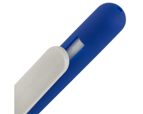 Ручка шариковая Slider Soft Touch, синяя с белым Ручка шариковая Slider Soft Touch, синяя с белым