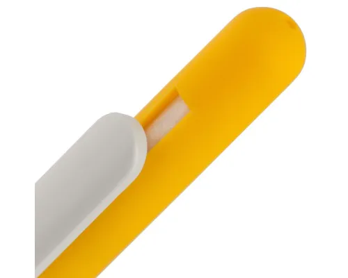 Ручка шариковая Slider Soft Touch, желтая с белым Ручка шариковая Slider Soft Touch, желтая с белым