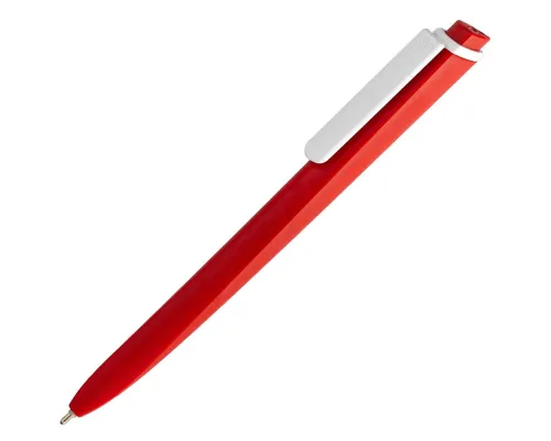 Ручка шариковая Pigra P02 Mat, красная с белым Ручка шариковая Pigra P02 Mat, красная с белым