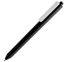 Ручка шариковая Pigra P03 Mat, черная с белым