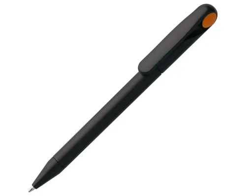 Ручка шариковая Prodir DS1 TMM Dot, черная с оранжевым Ручка шариковая Prodir DS1 TMM Dot, черная с оранжевым