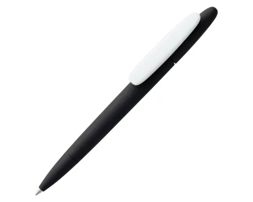 Ручка шариковая Prodir DS5 TRR-P Soft Touch, черная с белым Ручка шариковая Prodir DS5 TRR-P Soft Touch, черная с белым