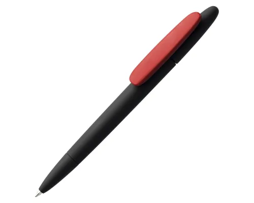 Ручка шариковая Prodir DS5 TRR-P Soft Touch, черная с красным Ручка шариковая Prodir DS5 TRR-P Soft Touch, черная с красным