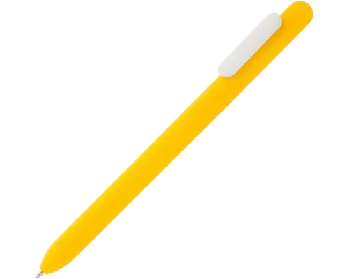 Ручка шариковая Slider Soft Touch, желтая с белым Ручка шариковая Slider Soft Touch, желтая с белым