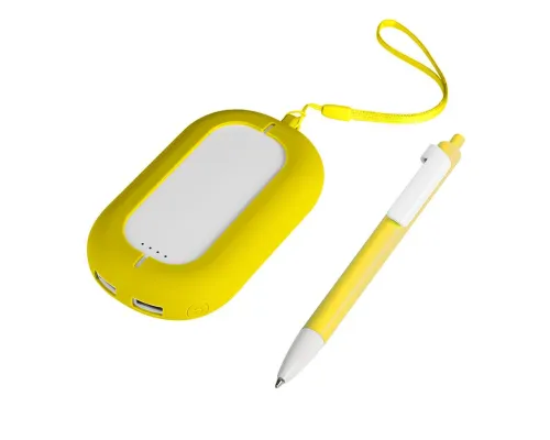 Набор SEASHELL-2: универсальное зарядное устройство (6000 mAh) и ручка в подарочной коробке