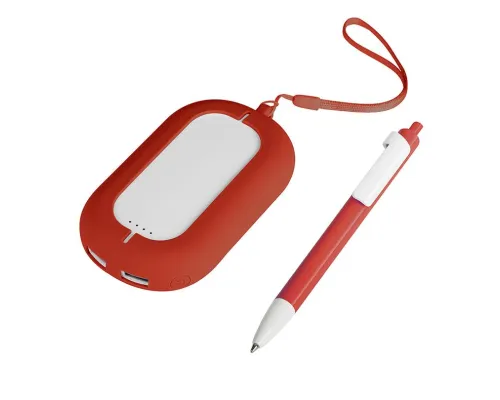 Набор SEASHELL-2: универсальное зарядное устройство (6000 mAh) и ручка в подарочной коробке