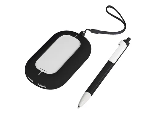 Набор SEASHELL-2: универсальное зарядное устройство (6000 mAh) и ручка в подарочной коробке