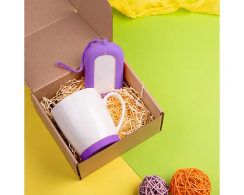Набор подарочный MATISSE`TEAS: кружка, зарядное устройство, коробка, стружка, фиолетовый Набор подарочный MATISSE`TEAS: кружка, зарядное устройство, коробка, стружка, фиолетовый