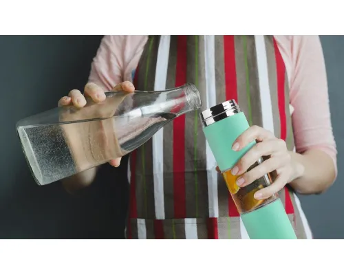 Бутылка для воды Flavour U See, бирюзовая
