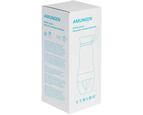 Бутылка для воды Amungen, синяя Бутылка для воды Amungen, синяя