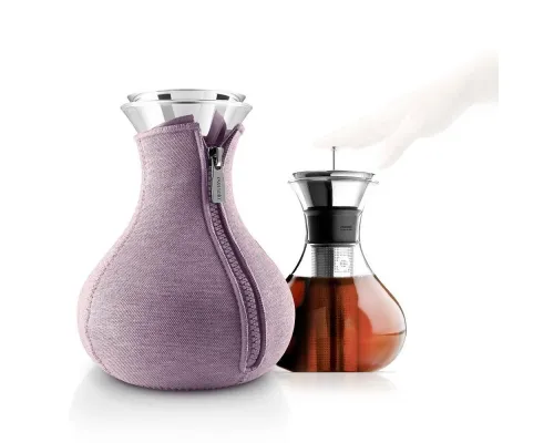 Чайник заварочный Tea Maker в чехле, светло-розовый