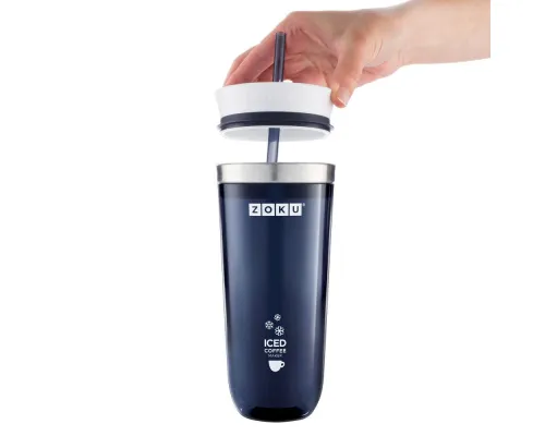 Стакан для охлаждения напитков Iced Coffee Maker, фиолетовый