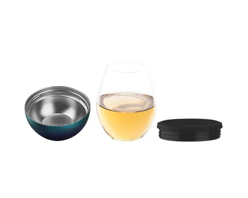 Термобокал для вина Wine Kuzie, металлик