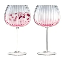 Набор бокалов Dusk, розовый с серым