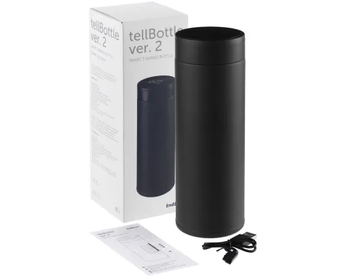 Смарт-бутылка tellBottle ver.2, черная Смарт-бутылка tellBottle ver.2, черная