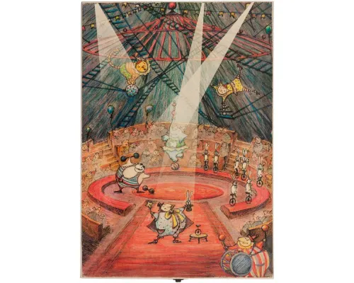 Набор из 3 елочных игрушек Circus Collection: фокусник, силач и лев Набор из 3 елочных игрушек Circus Collection: фокусник, силач и лев