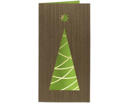 Открытка Season's Greetings, с елочкой Открытка Season's Greetings, с елочкой