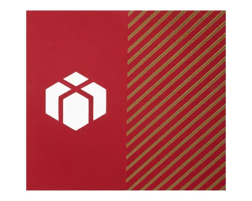 Открытка Season's Greetings, с изображением подарка Открытка Season's Greetings, с изображением подарка