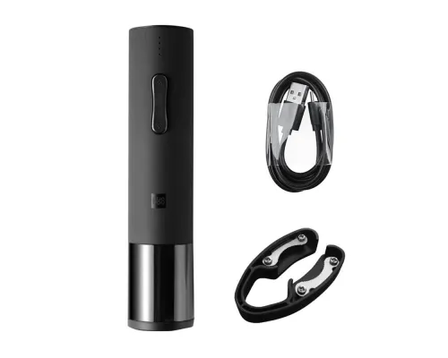 Электрический штопор Huo Hou Electric Wine Bottle Opener, черный Электрический штопор Huo Hou Electric Wine Bottle Opener, черный
