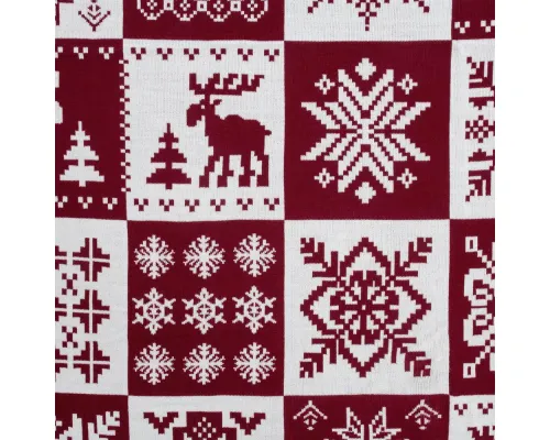 Плед Norse, бордовый с белым Плед Norse, бордовый с белым