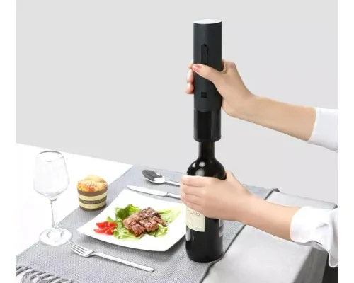 Электрический штопор Huo Hou Electric Wine Bottle Opener, черный Электрический штопор Huo Hou Electric Wine Bottle Opener, черный