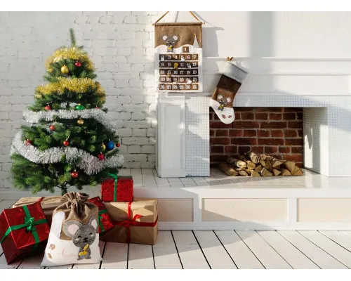 Носок для подарков Noel, с мышкой Носок для подарков Noel, с мышкой